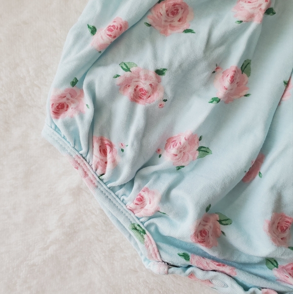 Angel Dear Petite Rose Ruffle Sunsuit - Picture 6 of 11